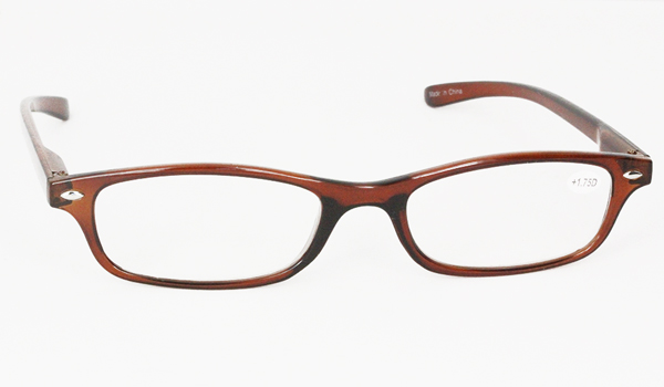 Læsebrille i rødbrun - Design nr. b74