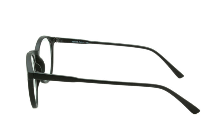 Rund moderne brille i sort stel - hverdagsbriller.dk - billede 3