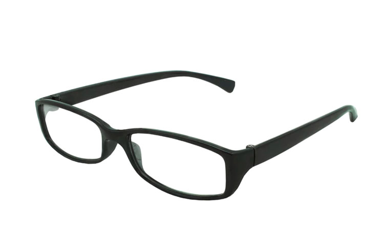 Sort hverdags brille i enkelt design - Design nr. b190
