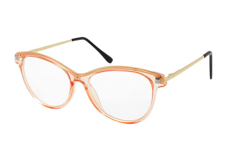 Flot stor feminin brille i let cateye design. - Design nr. b314
