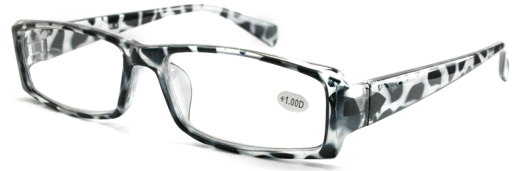 Læsebrille i gråbrune nuancer