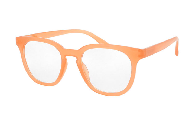 Fræk brille i smokey laks-orange - Design nr. b406