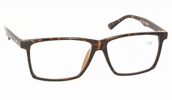 Skildpaddebrun brille i enkelt design - Design nr. b49
