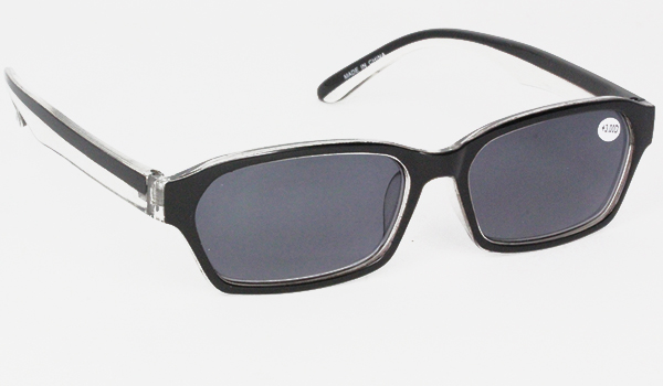 Sort solbrille med styrke - Design nr. b66