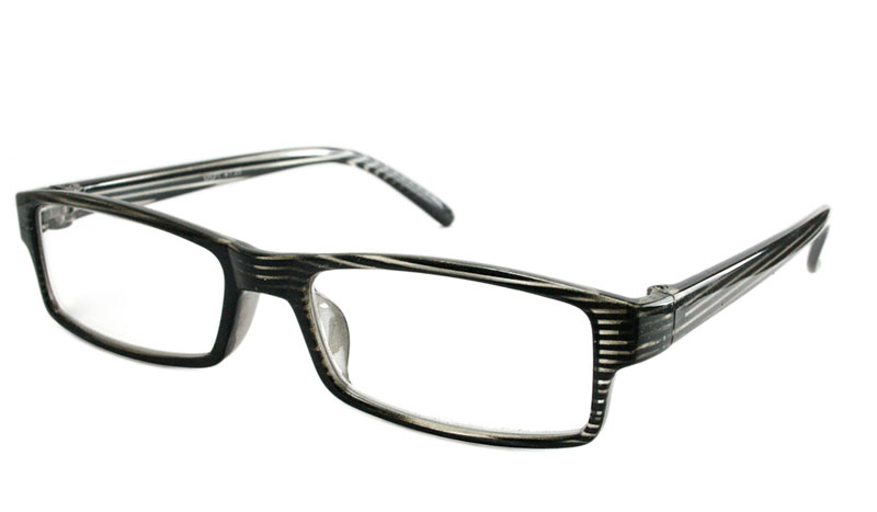 Flot brille i let mørk stribet design - Design nr. b100