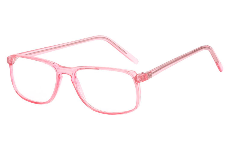 Feminin lyserød brille i let og elegant stel - Design nr. b117