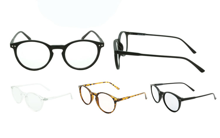 Rund moderne brille i sort stel - hverdagsbriller.dk - billede 4
