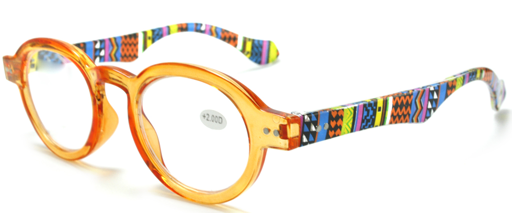 Læsebrille i moderigtig spændende look - Design nr. b2
