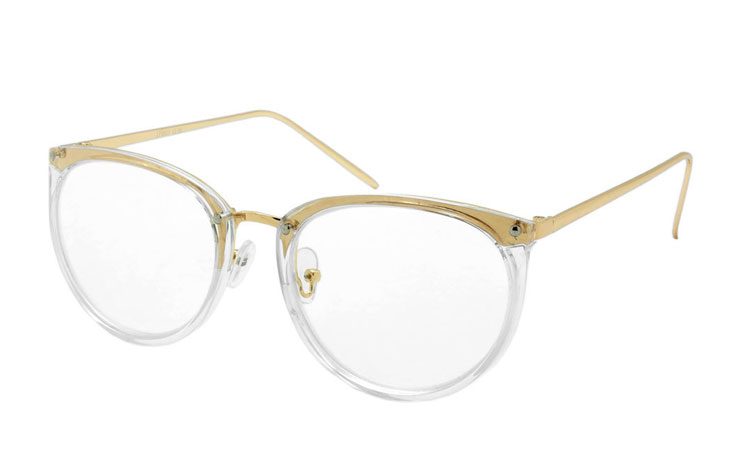 Flot moderigtig brille med transparent front - Design nr. b280
