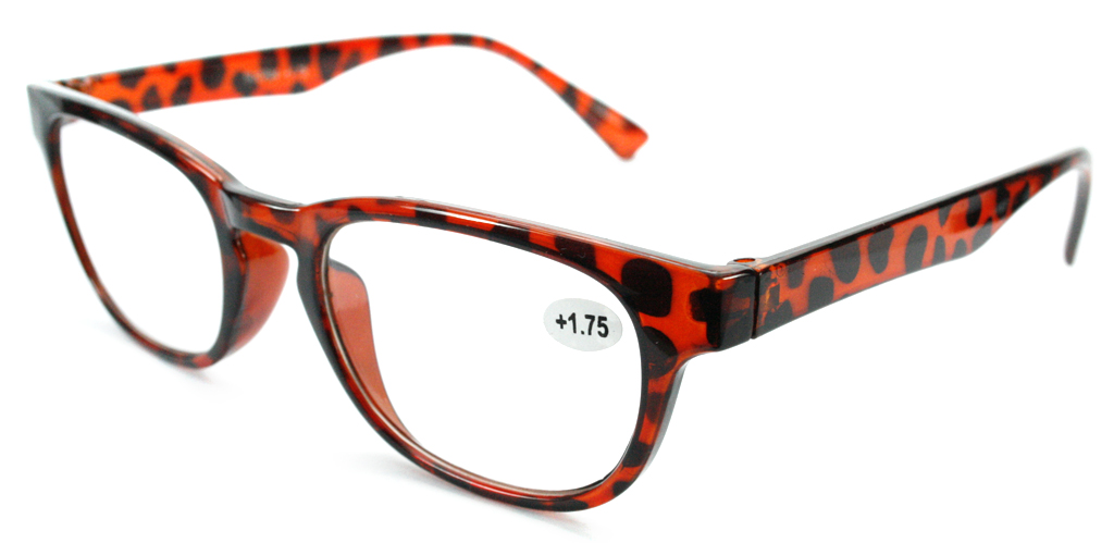 Læsebrille i skildpaddebrun unisex design - Design nr. b29