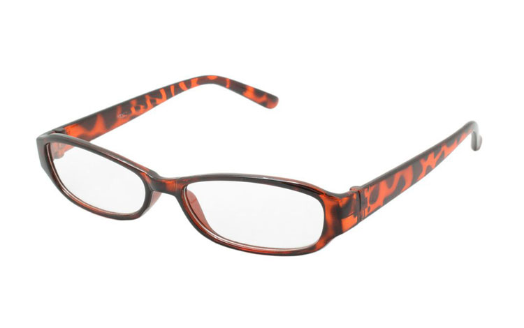 Smal brille i skildpadde / leopard - Design nr. b292