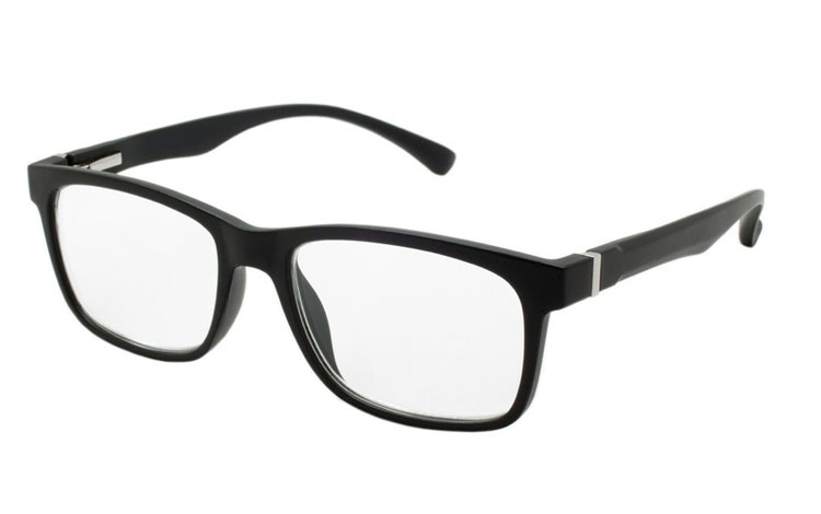 Stilet og maskulin brille i MAT sort stel. - Design nr. b295