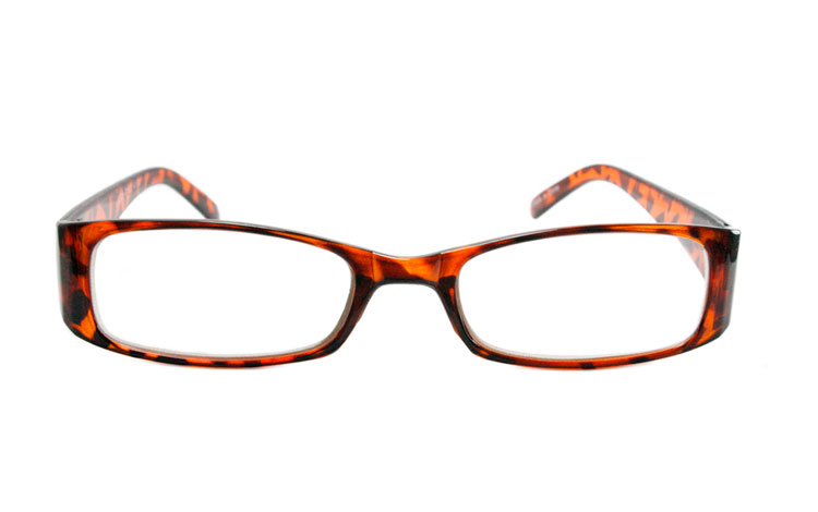 Hverdags læsebrille med styrke i skildpaddebrunt stel - hverdagsbriller.dk - billede 2