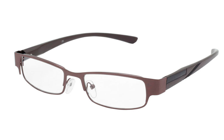 Herre brille med styrke i enkelt design - Design nr. b322