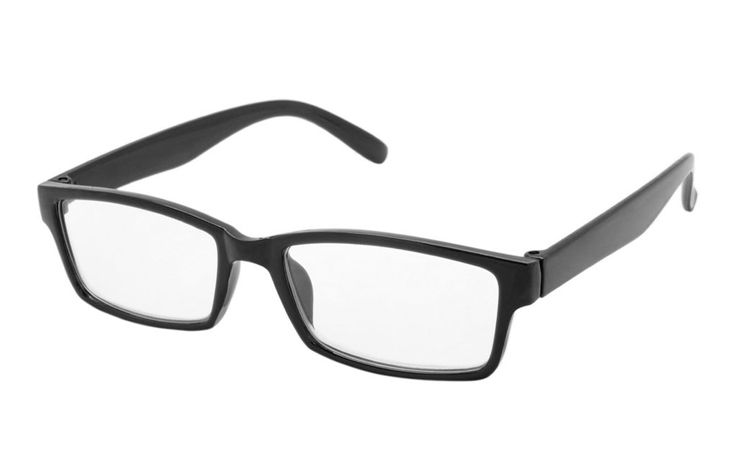 Sort brille i stilet firkantet design - Design nr. b346