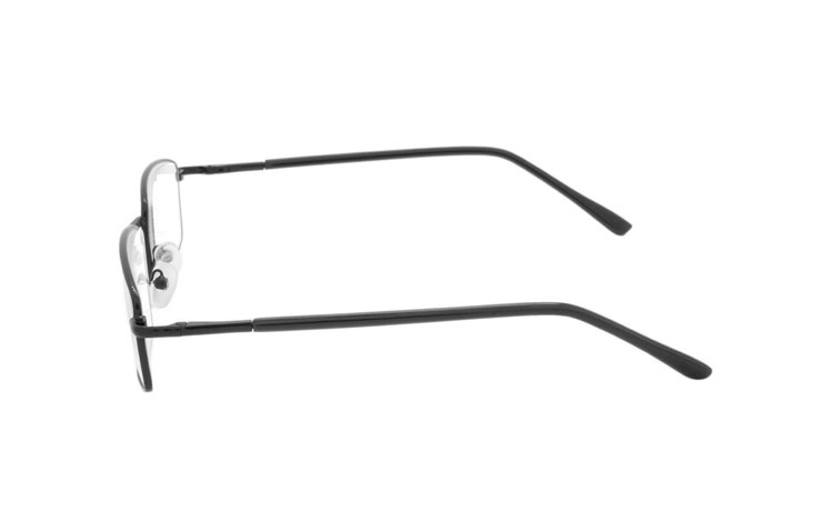 Sort metal brille i let design - hverdagsbriller.dk - billede 3