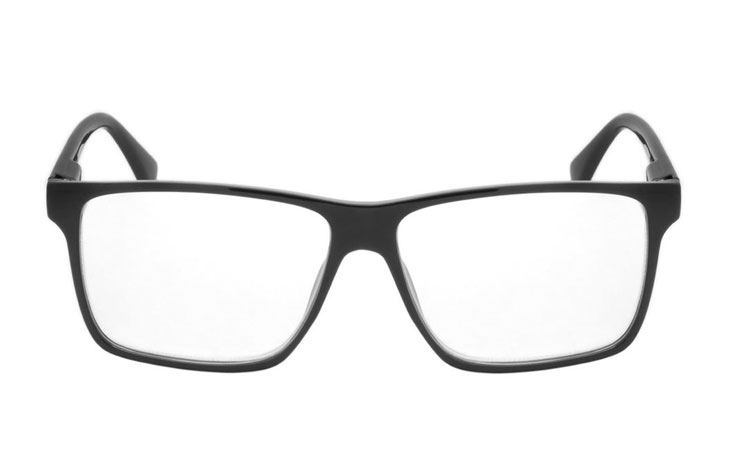 Flot og elegant brille i sort enkelt og stilet design - hverdagsbriller.dk - billede 2