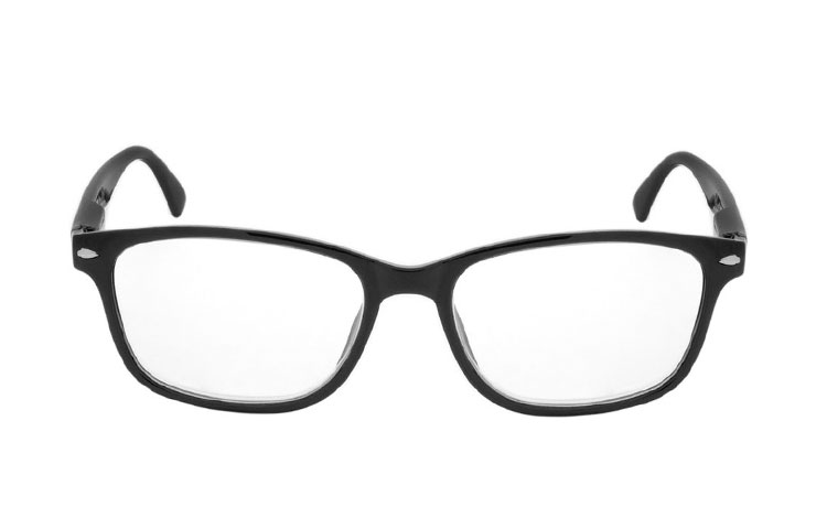 Sort brille i flot og elegant design. - hverdagsbriller.dk - billede 2
