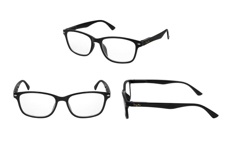 Sort brille i flot og elegant design. - hverdagsbriller.dk - billede 4