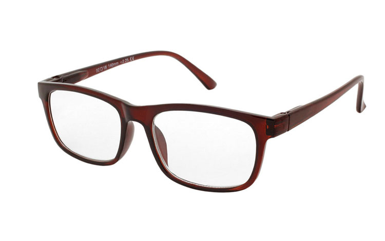 Flot og elegant brille i rødbrun design - Design nr. b411