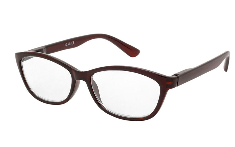 Flot og elegant brille i rødbrunt design - Design nr. b414
