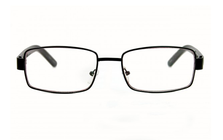 Flot sort metalbrille i enkelt design - hverdagsbriller.dk - billede 2