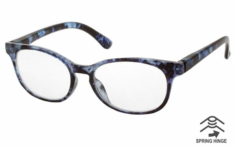Smuk GLIMMER brille i Blå/sort farvemix - Design nr. b482