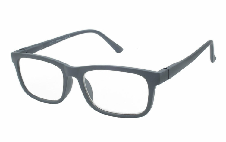 Smart brille i flot mat grå farve - Design nr. b496