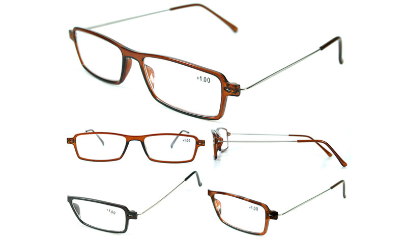 Let og elegant brille i firkantet design med bløde kanter. - hverdagsbriller.dk - billede 2