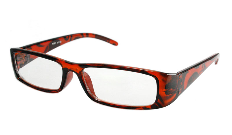 Rødbrun leopard brille i lækkert design. - Design nr. b95
