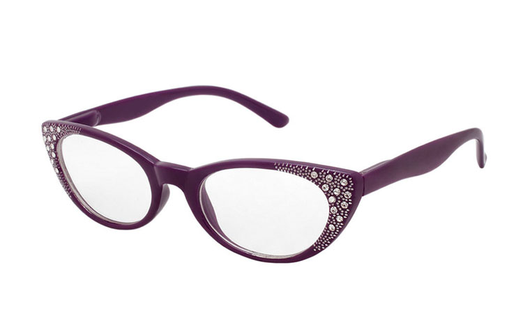Smuk elegant cateye brille med similisten